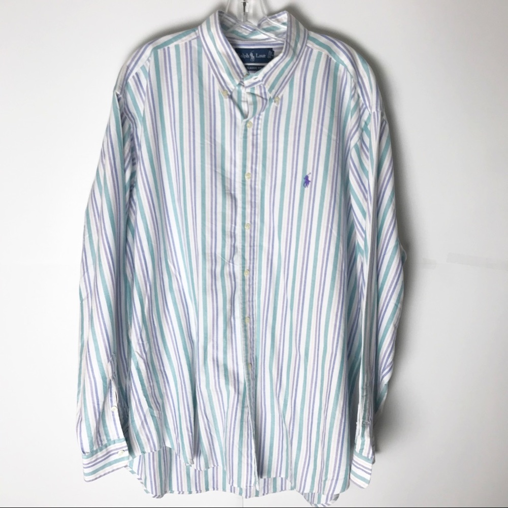 Ralph Lauren Button Down Striped XL